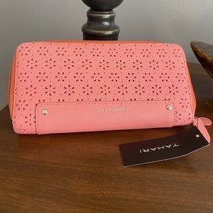 Tahari New Pink Zippered/Clutch Wallet